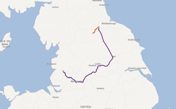 Leyland to Richmond by train