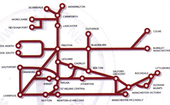 Northern train rail map