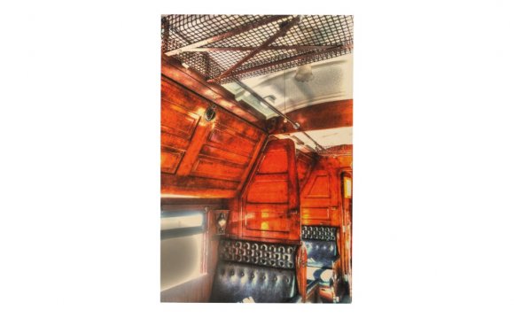 STEAM TRAIN CARRIAGE WITH ART