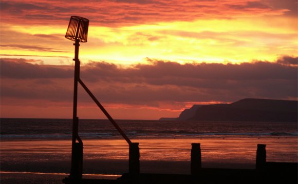 Sunrise On Redcar Beach