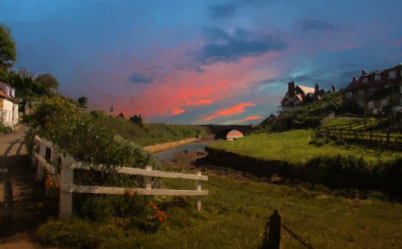 Sunset at Sandsend - North