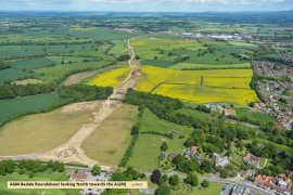 A684 Bedale Roundabout looking North towards A1(M) Displays a larger version of this image in a new browser window