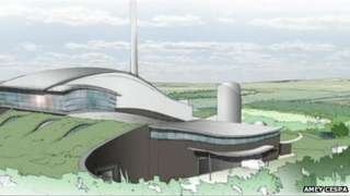 Artist's impression of incinerator