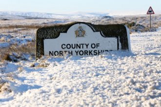 Danby village in the the North Yorkshire Moors was under a blanket of snow this morning with a temperature of -1. Picture: Ross Parry Agency