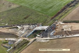 Holmfield Bridge over the Wensleydale Railway Displays a larger version of this image in a new browser window