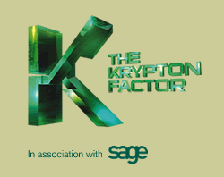 Logo: The Krypton Factor in association with Sage