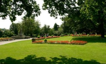 Nice: Stockport was the second happiest town in the UK according to the poll. Pictured are Memorial Gardens in Marple