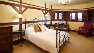 One of the first floor double bedrooms at Choristers' House, Fountains Abbey, Yorkshire © Roger Coulam One of the first floor double bedrooms at Choristers' House, Fountains Abbey, Yorkshire © Roger Coulam