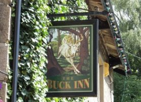 Pub sign, the Buck Inn, Buckden