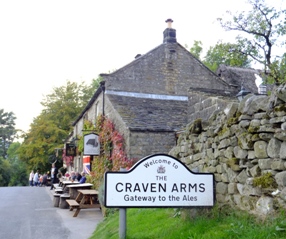 Sign outside the Craven Arms, Appletreewick