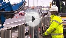 Behind the M62 roadworks in West Yorkshire