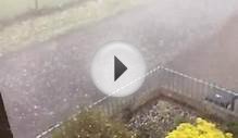 Hailstorm During Heatwave in Yorkshire, U.K.