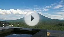 Mt Yotei time lapse over private hot spring hot tub