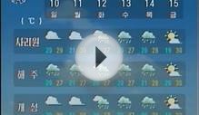 North Korea TV Weather Forecast (DPRK KCTV)